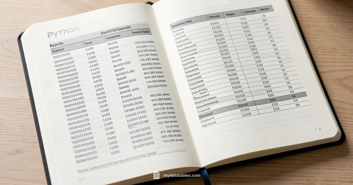 CSV from NumPy - MyDataTables