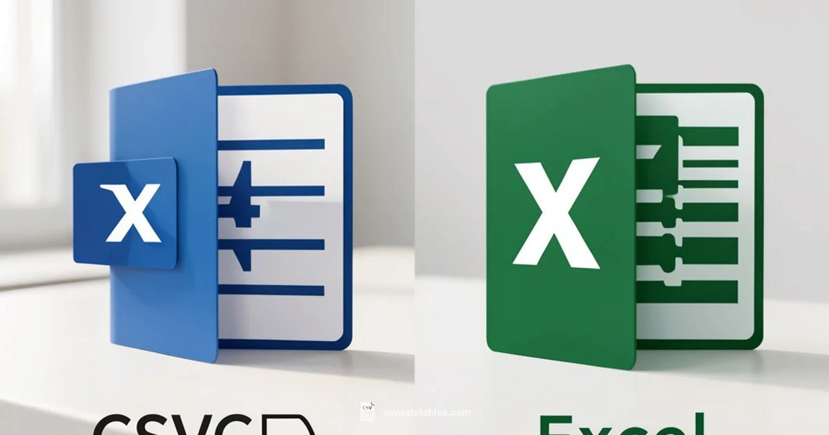 CSV vs Excel - MyDataTables