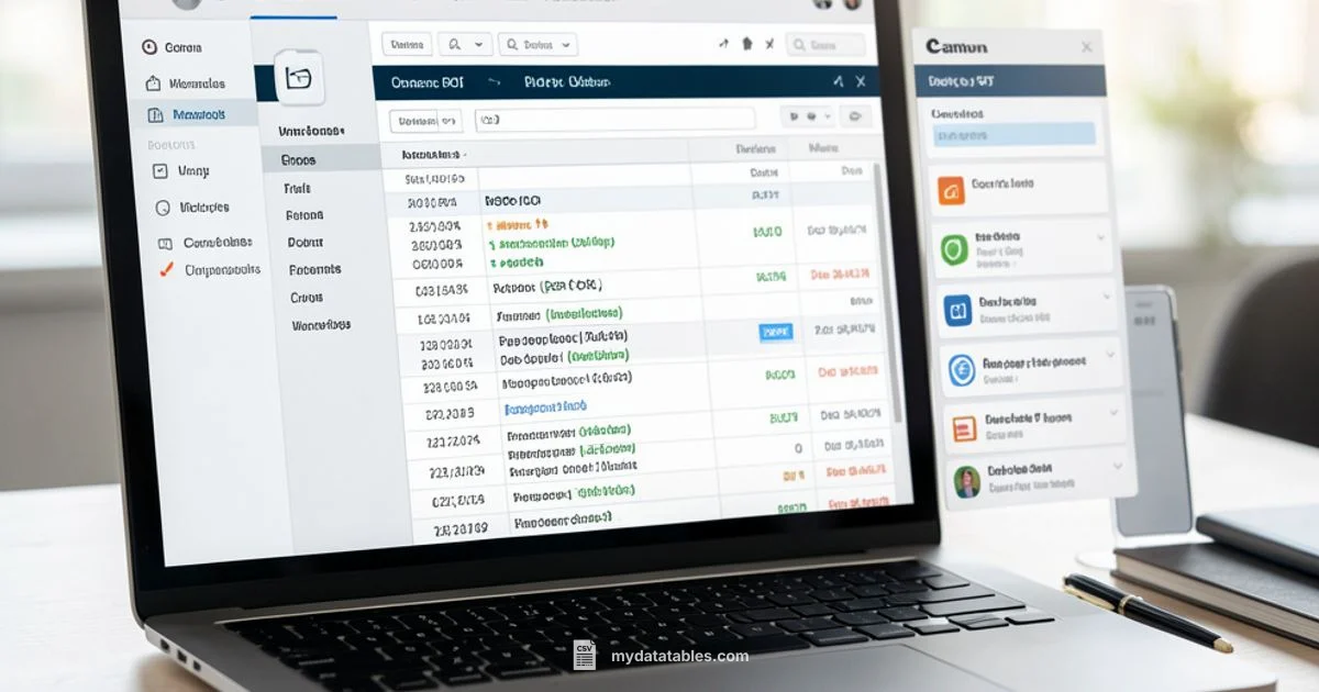 PDF to CSV workflow - MyDataTables