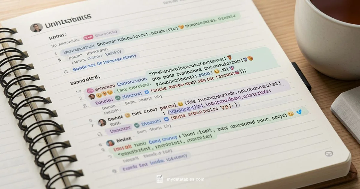 Chat CSV Essentials - MyDataTables