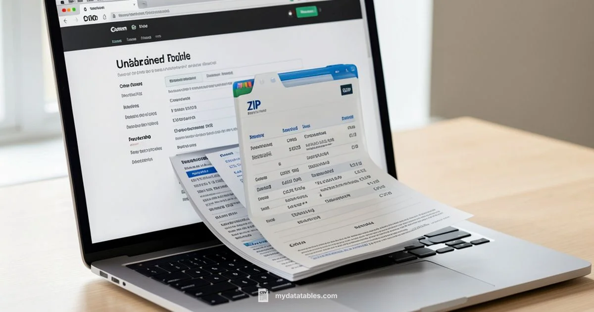 Zip to CSV Converter Zip to CSV Converter - MyDataTables