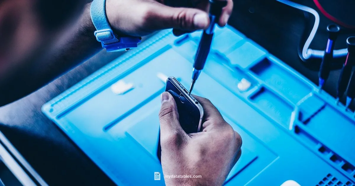 Open CSV on iPhone - MyDataTables