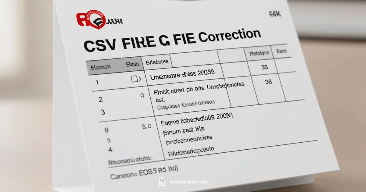 Correct CSV Formatting Correct CSV Formatting - MyDataTables
