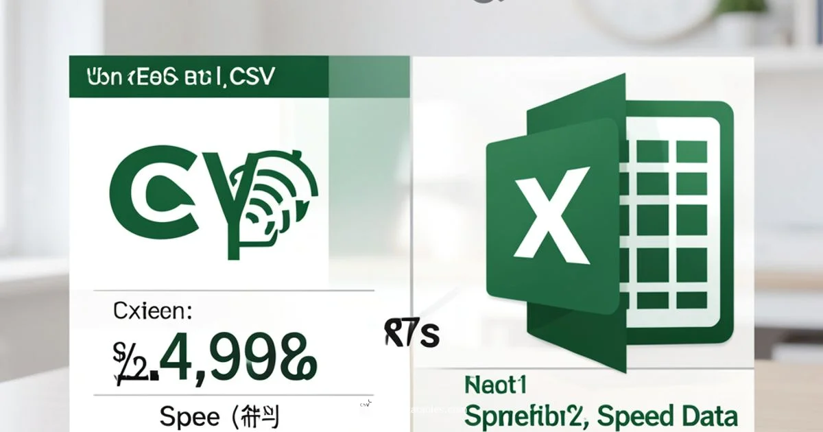 CSV vs Excel Speed CSV vs Excel Speed - MyDataTables