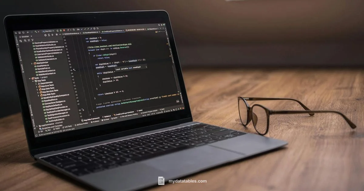 SQLite to CSV - MyDataTables