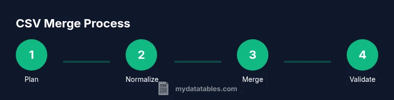 Process diagram showing plan, normalize, merge, validate steps