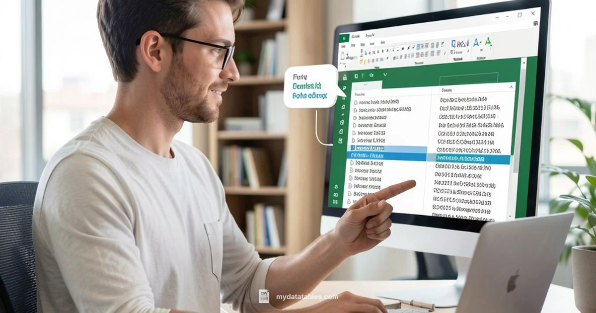 CSV to Excel Flow - MyDataTables