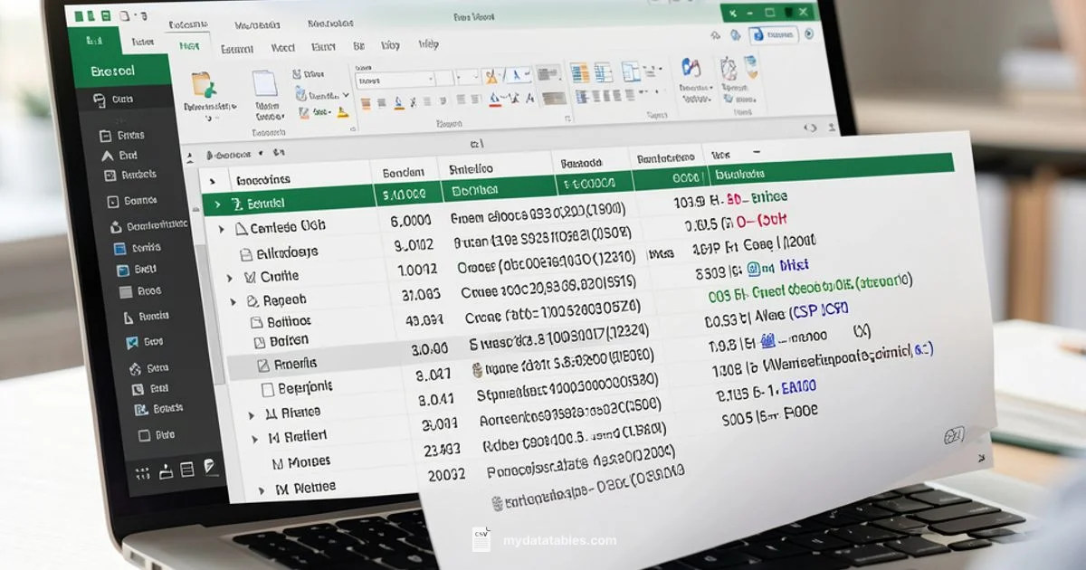 CSV in Microsoft - MyDataTables
