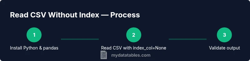 Process diagram showing reading a CSV without an index