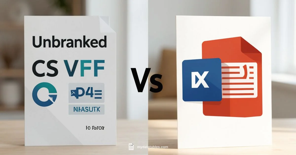 CSV vs PDF - MyDataTables