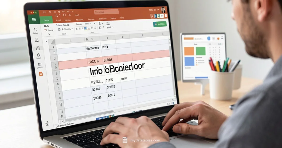 CSV to Sheets import - MyDataTables