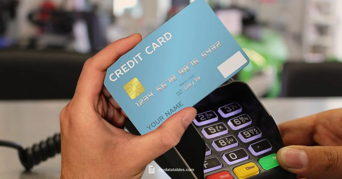 CSV on Card Data - MyDataTables