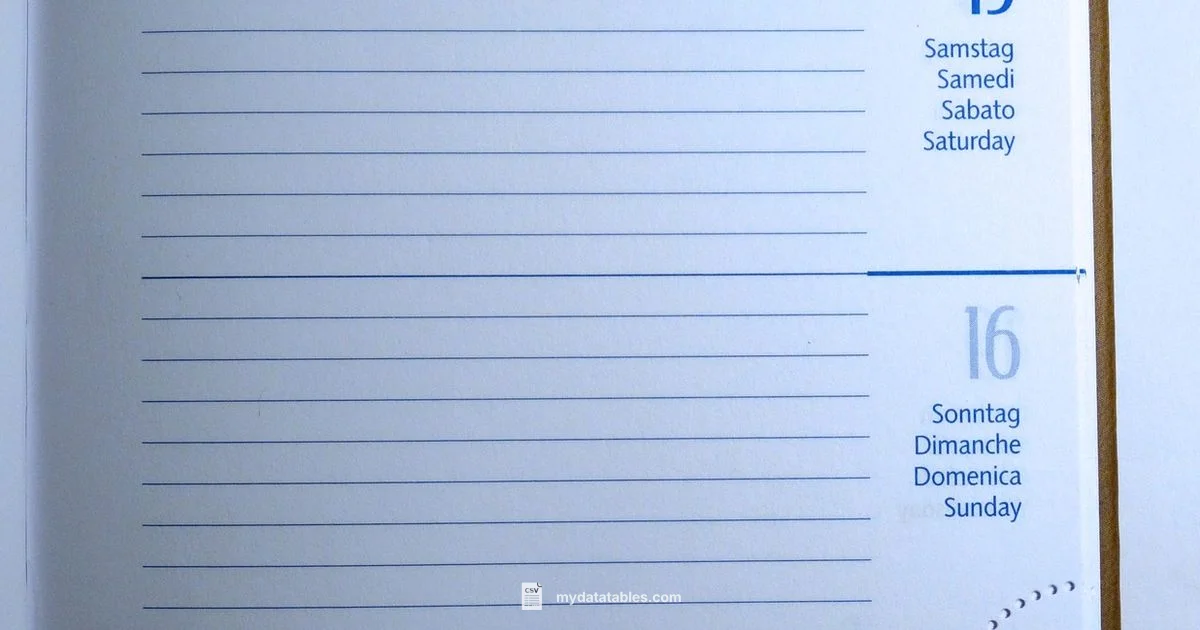 CSV to ICS Converter - MyDataTables