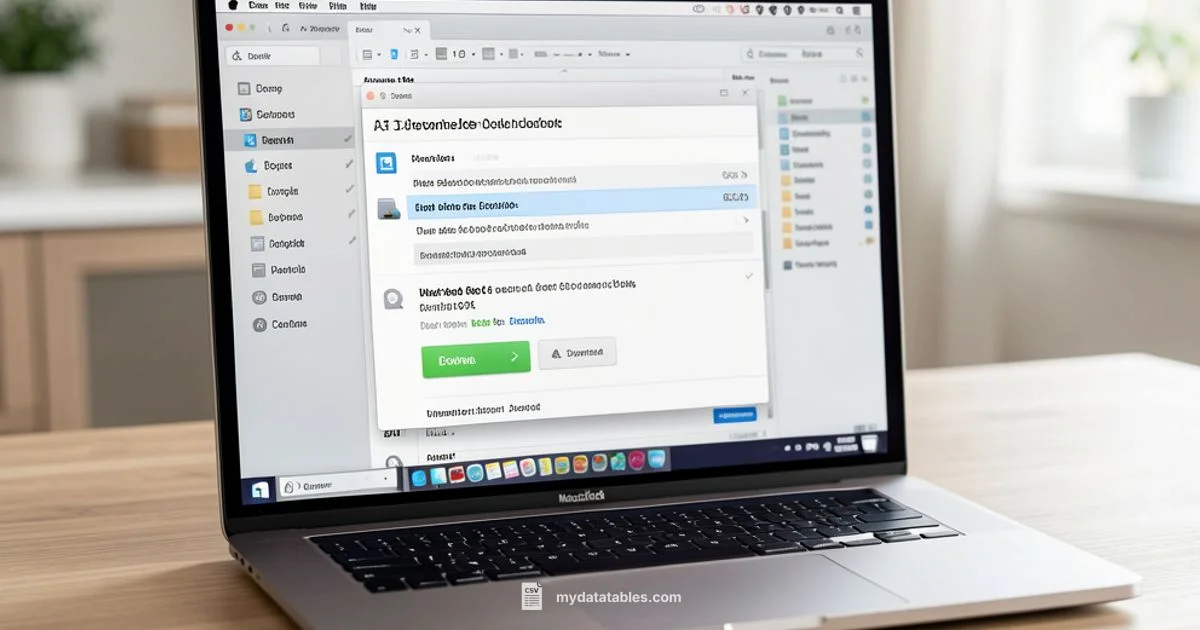 CSV Download on Mac - MyDataTables