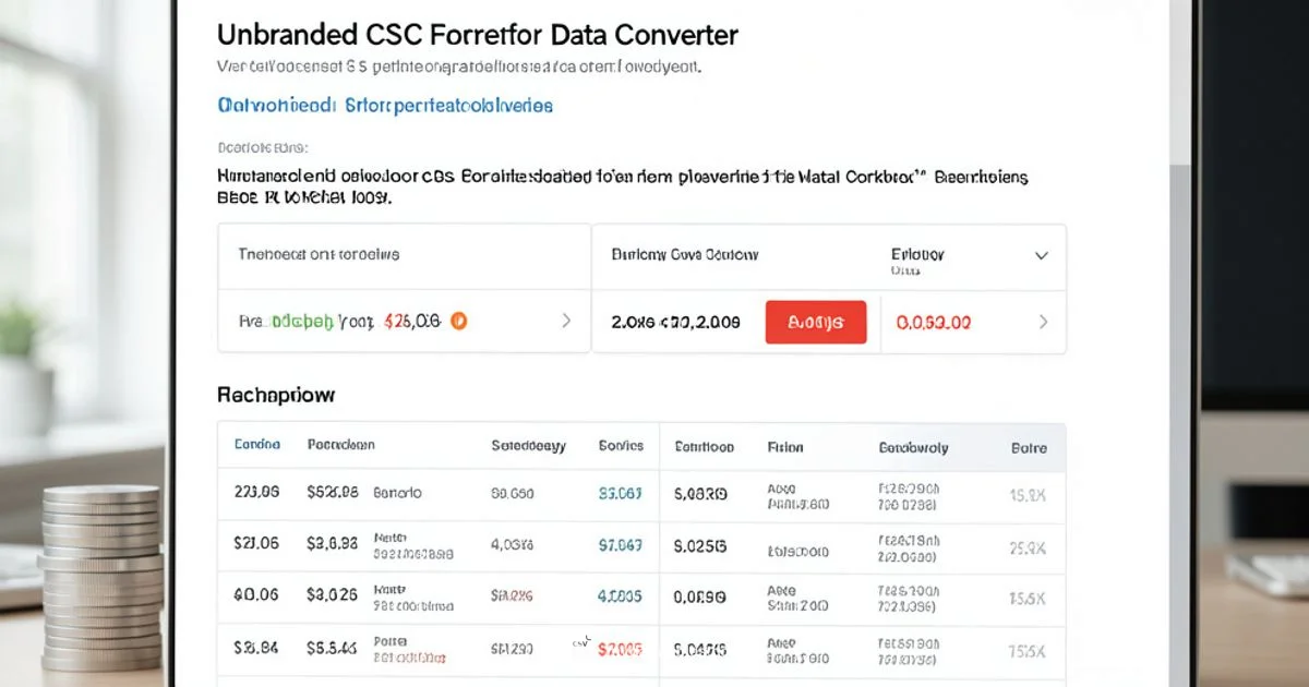 CSV Format Converter - MyDataTables