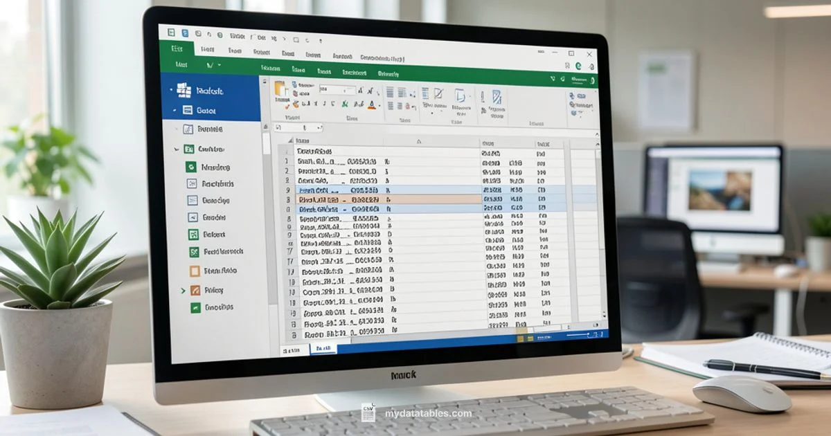CSV from Excel - MyDataTables