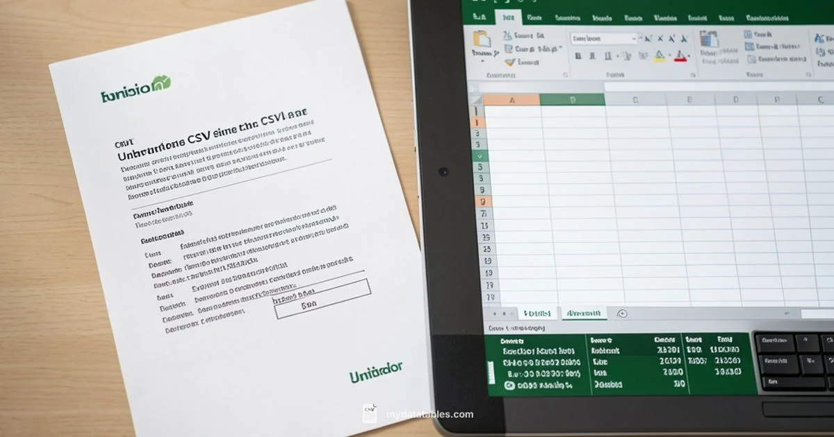 CSV to Excel Columns - MyDataTables