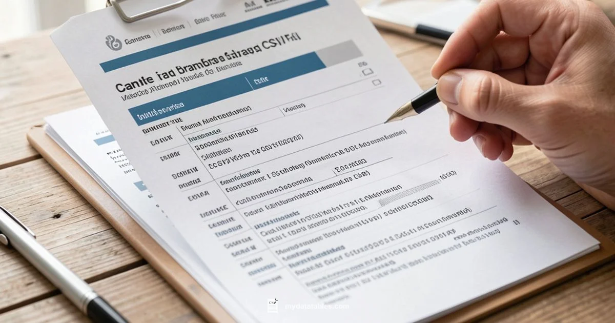 CSV Metadata Guide - MyDataTables
