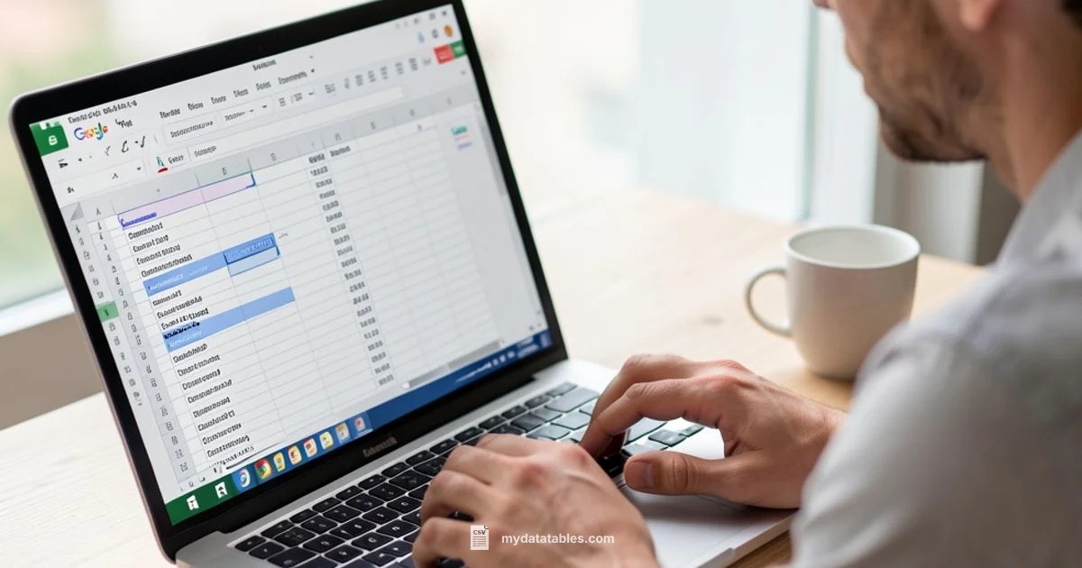 CSV to Sheets - MyDataTables