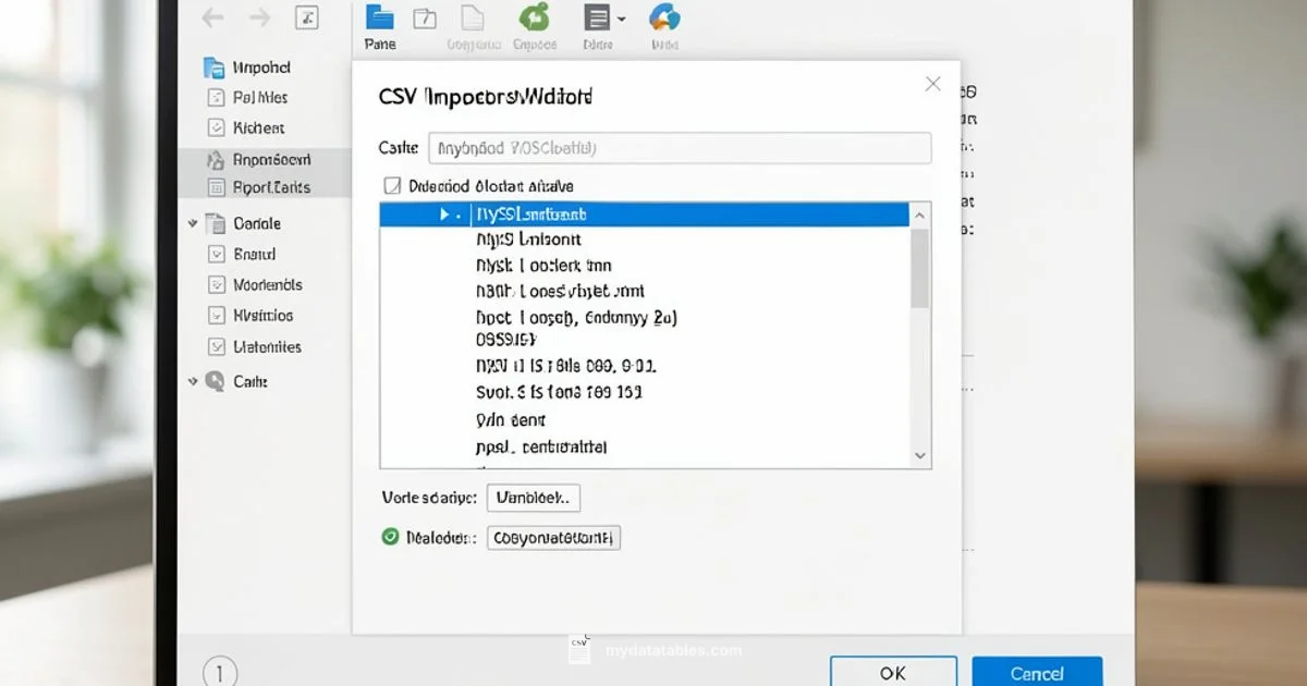 CSV Import Wizard - MyDataTables