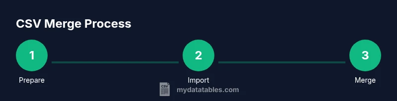 Process diagram for merging CSV files in Excel