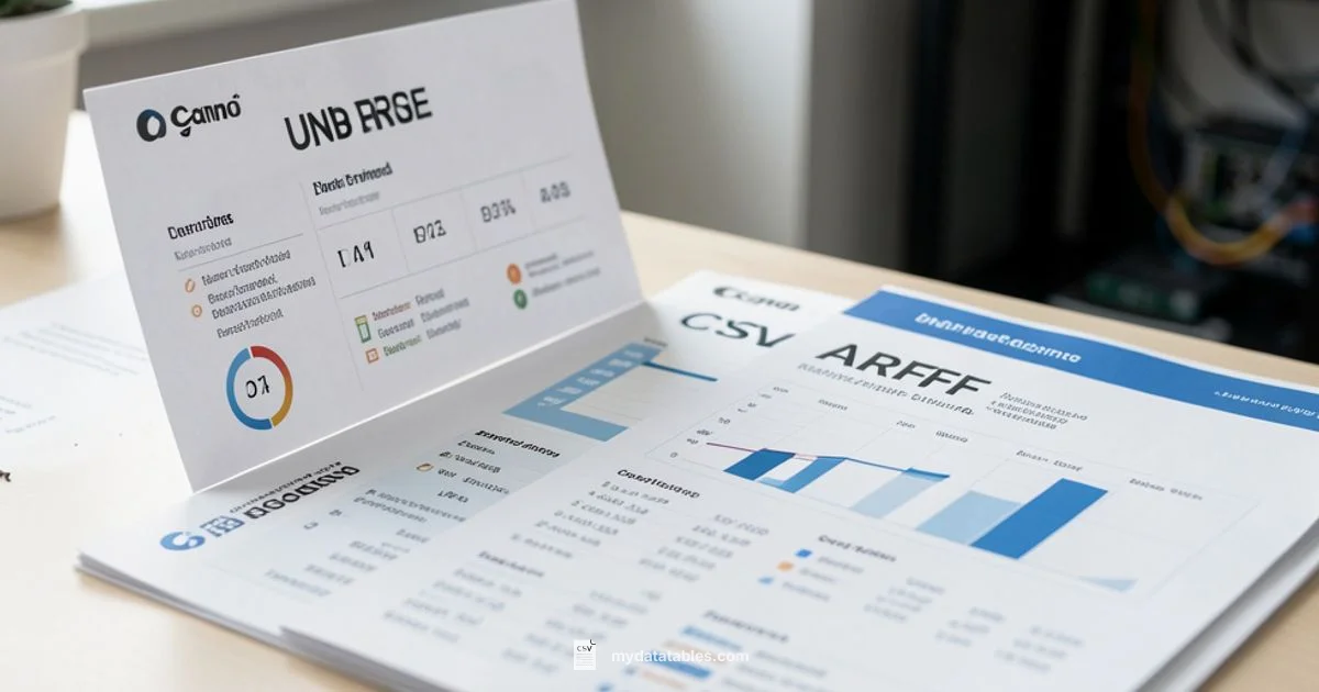 CSV vs ARFF - MyDataTables