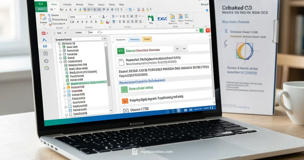 Export Excel as CSV - MyDataTables