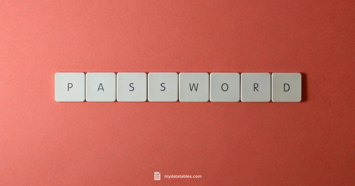 Export Passwords to CSV Export Passwords to CSV - MyDataTables