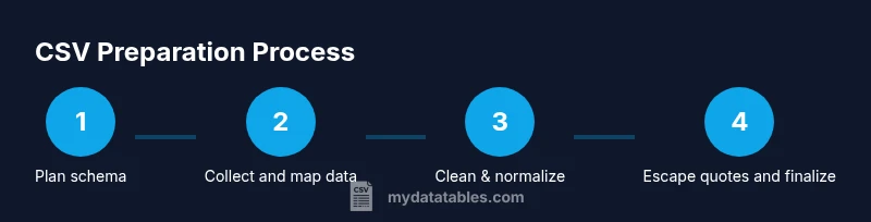 Process diagram: planning to escape quotes for CSV