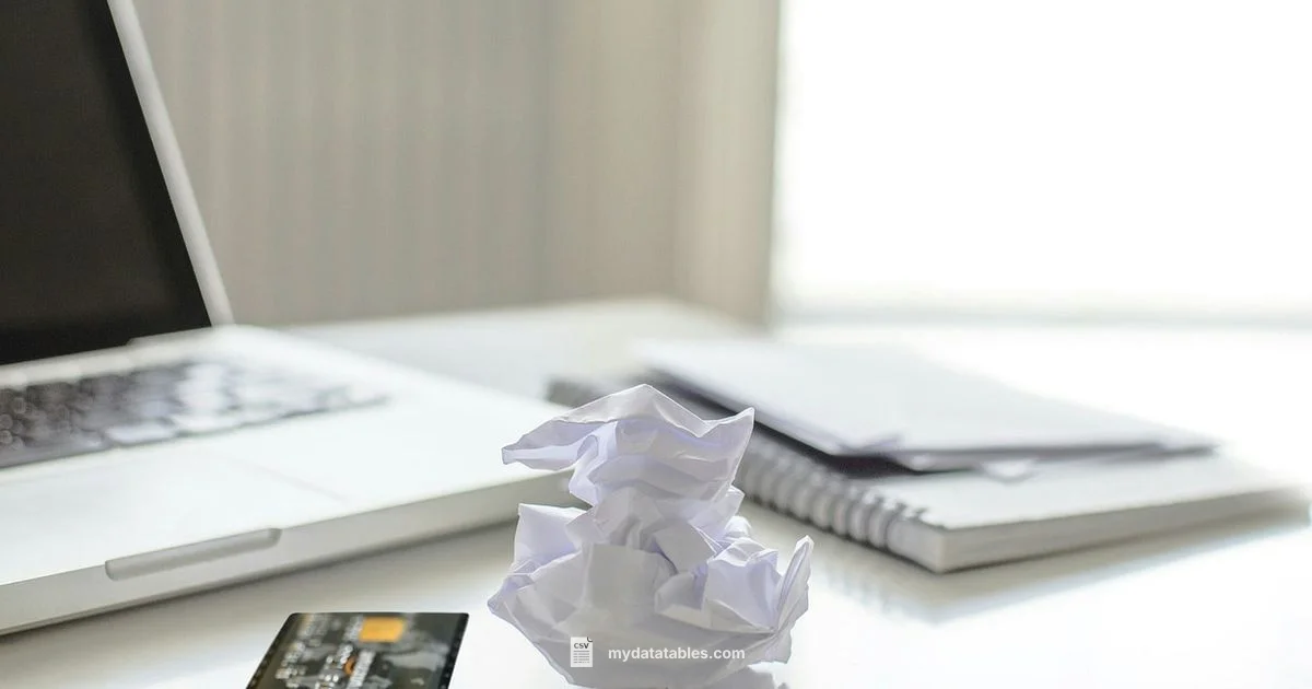 Card Data CSV - MyDataTables