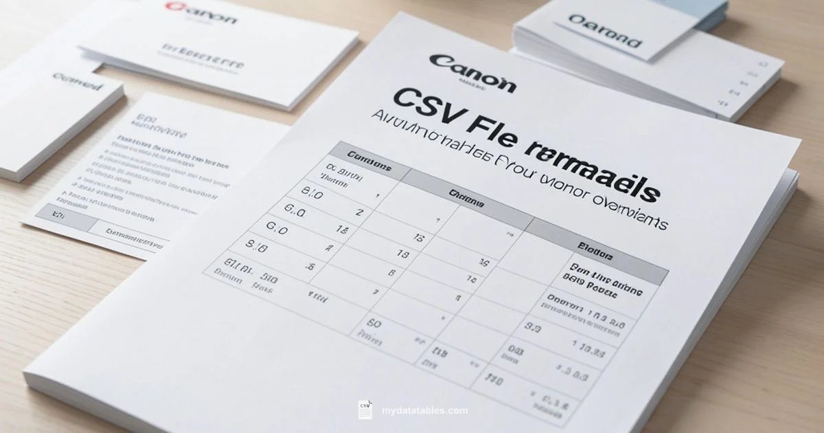 CSV Formats Guide CSV Formats Guide - MyDataTables