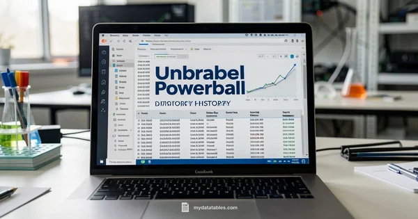 Powerball History CSV - MyDataTables