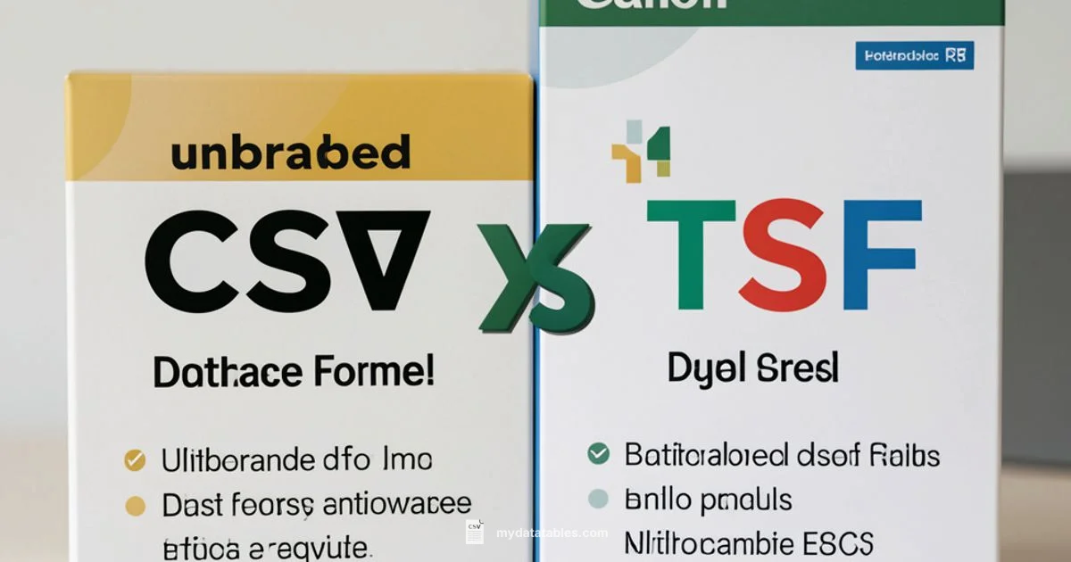 CSV vs TSV - MyDataTables