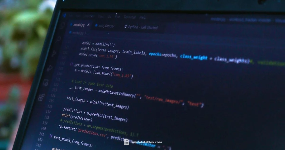 CSV with Python CSV with Python - MyDataTables