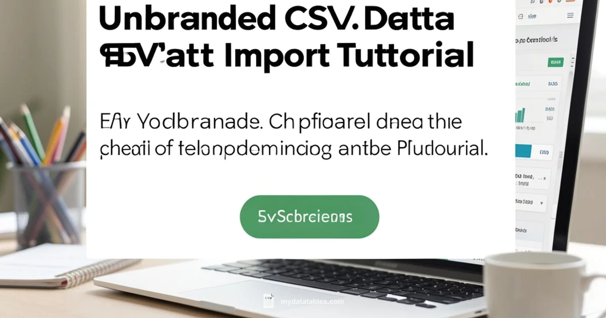 CSV to MySQL Import - MyDataTables