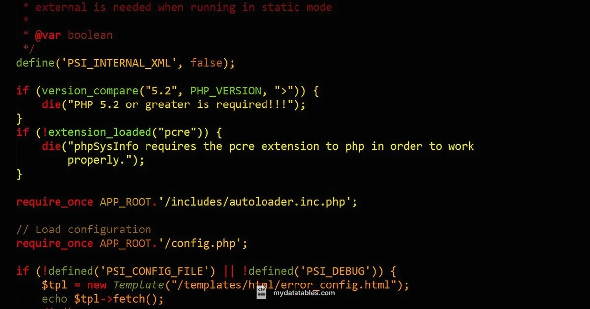 CSV in PHP - MyDataTables