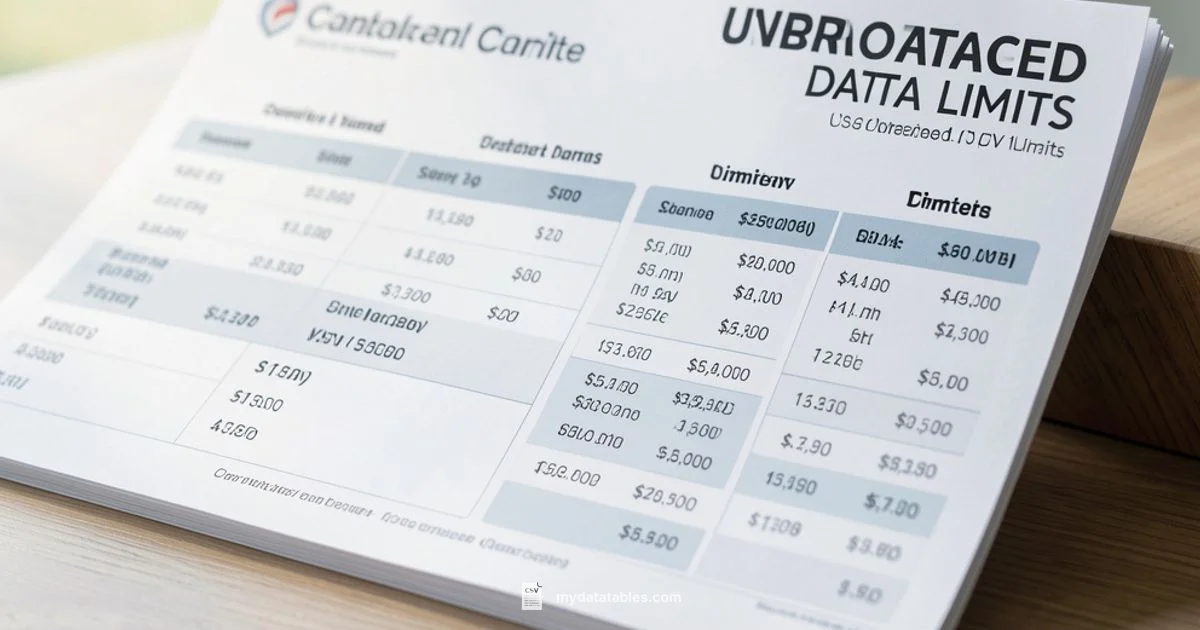 CSV Limits CSV Limits - MyDataTables