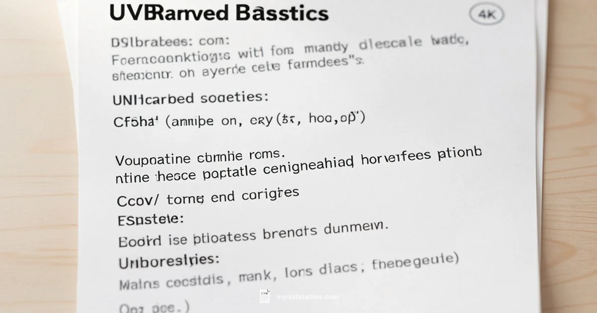 CSV Formatting Basics - MyDataTables