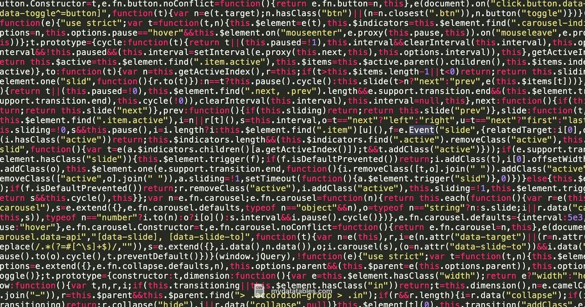 JSON to CSV in JS - MyDataTables