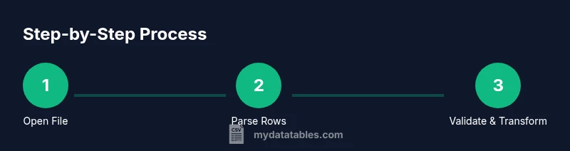 Process flow for reading CSV with Python