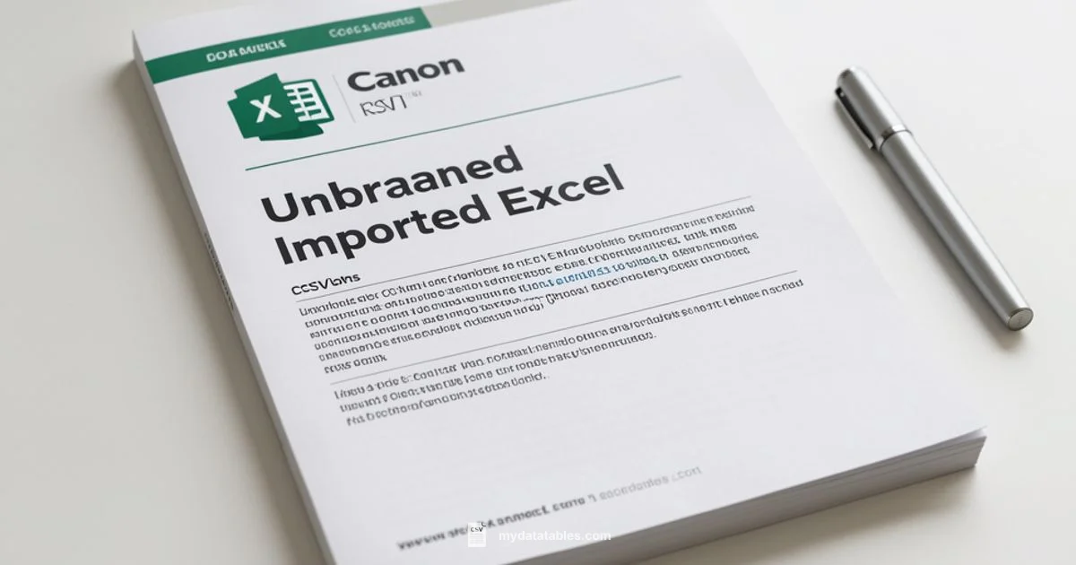 CSV in Excel - MyDataTables