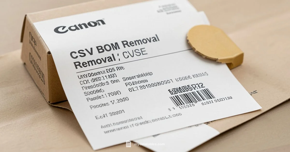 Remove BOM from CSV - MyDataTables