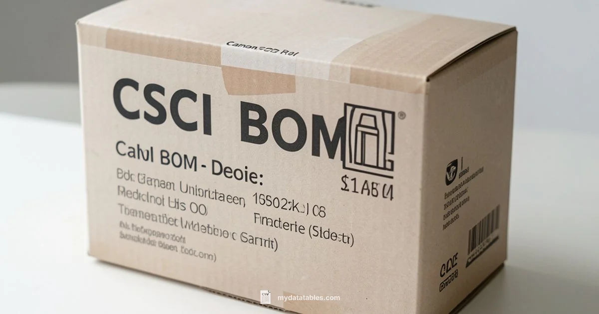 BOM Removal Guide - MyDataTables