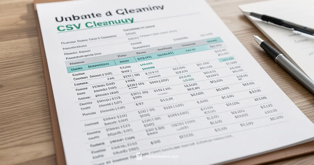 Quote Cleanup in CSV - MyDataTables